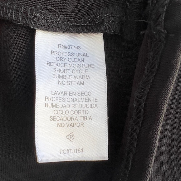 laundry by Shelli Segal Size Small Black Long Sleeve Top Excellent Condi… - Picture 5 of 6